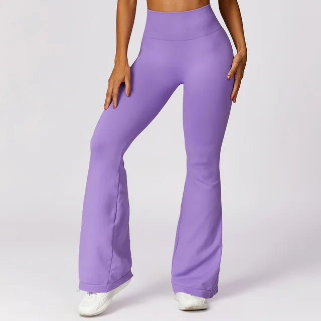 Seamless Flare Leggings Yoga Pants Women High Waist Wide Leg Pants Women Gym Workout Fitness Sports Flared Pant Dance Trousers
